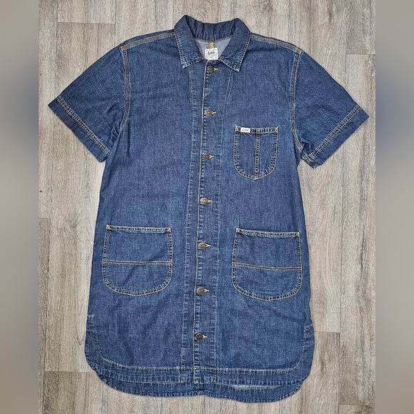 Lee Dresses & Skirts - Women's Vintage Lee Workwear Denim Dress-Size Medium